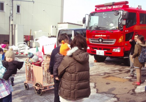 避難訓練の様子